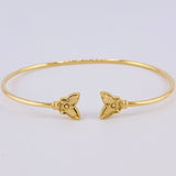 Pulso Aro Mariposa Diamantado 3.7gr / 18cm / 1.8mm Oro Amarillo 18K