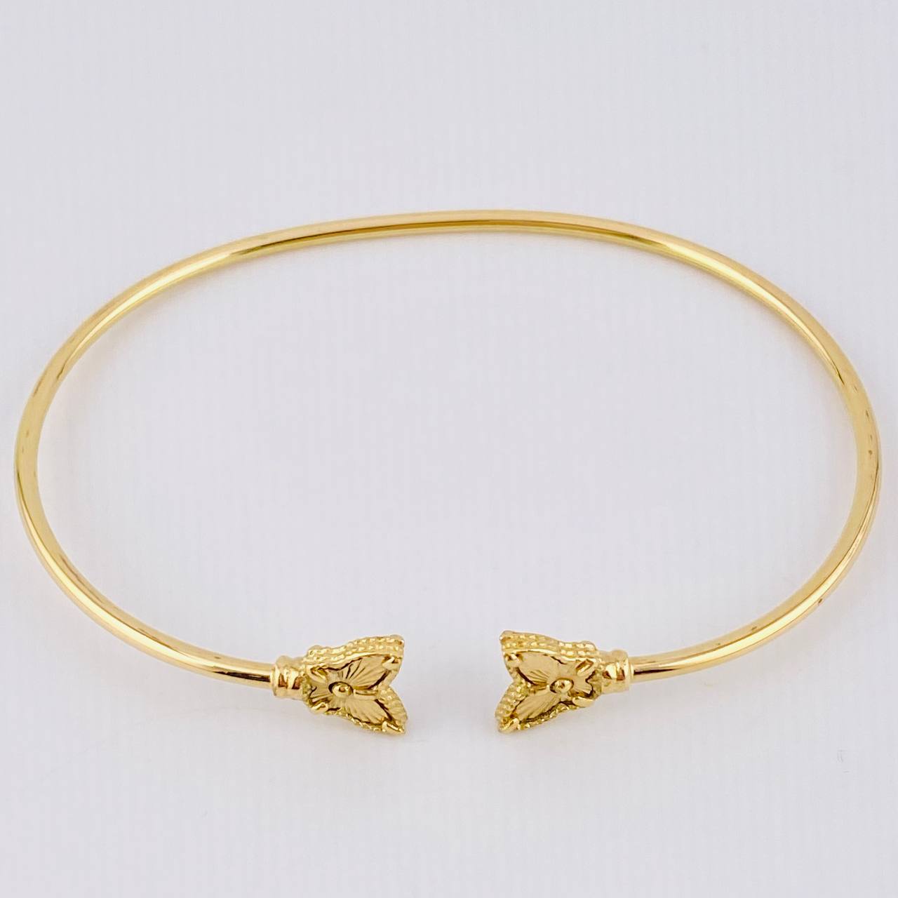 Pulso Aro Mariposa Diamantado 3.7gr / 18cm / 1.8mm Oro Amarillo 18K