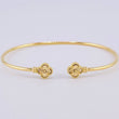 Pulso Aro Trebol Diamantado 3.65 g / 17.7 cm / 1.8 mm Oro Amarillo 18K