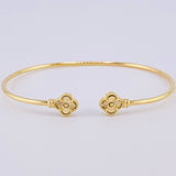 Pulso Aro Trebol Diamantado 3.65 g / 17.7 cm / 1.8 mm Oro Amarillo 18K