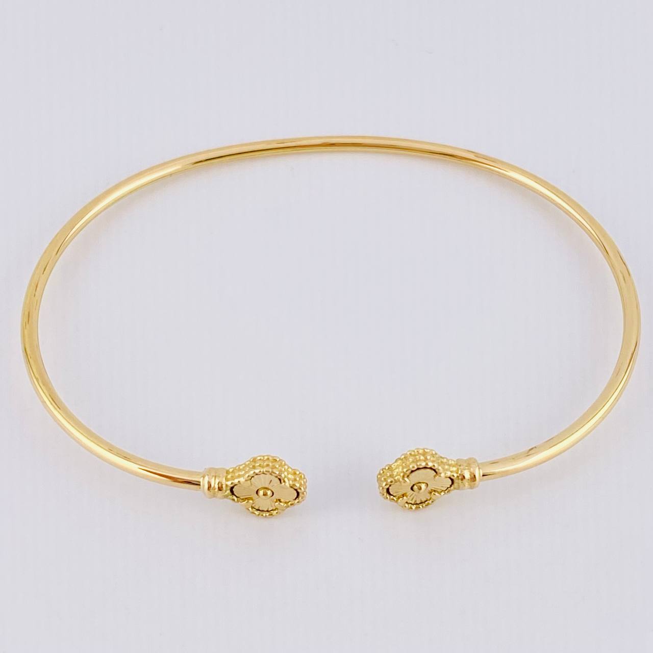 Pulso Aro Trebol Diamantado 3.7 g / 17.7 cm / 3.7 mm Oro Amarillo 18K