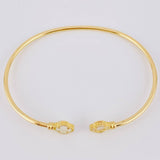 Pulso Aro Trebol Nacar Blanco 3.5 g / 17.2 cm / 3.7 mm Oro Amarillo 18K