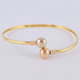 Pulso Aro Tú Y Yo 4.6gr / 18cm / 2.6mm Tres Oros 18K