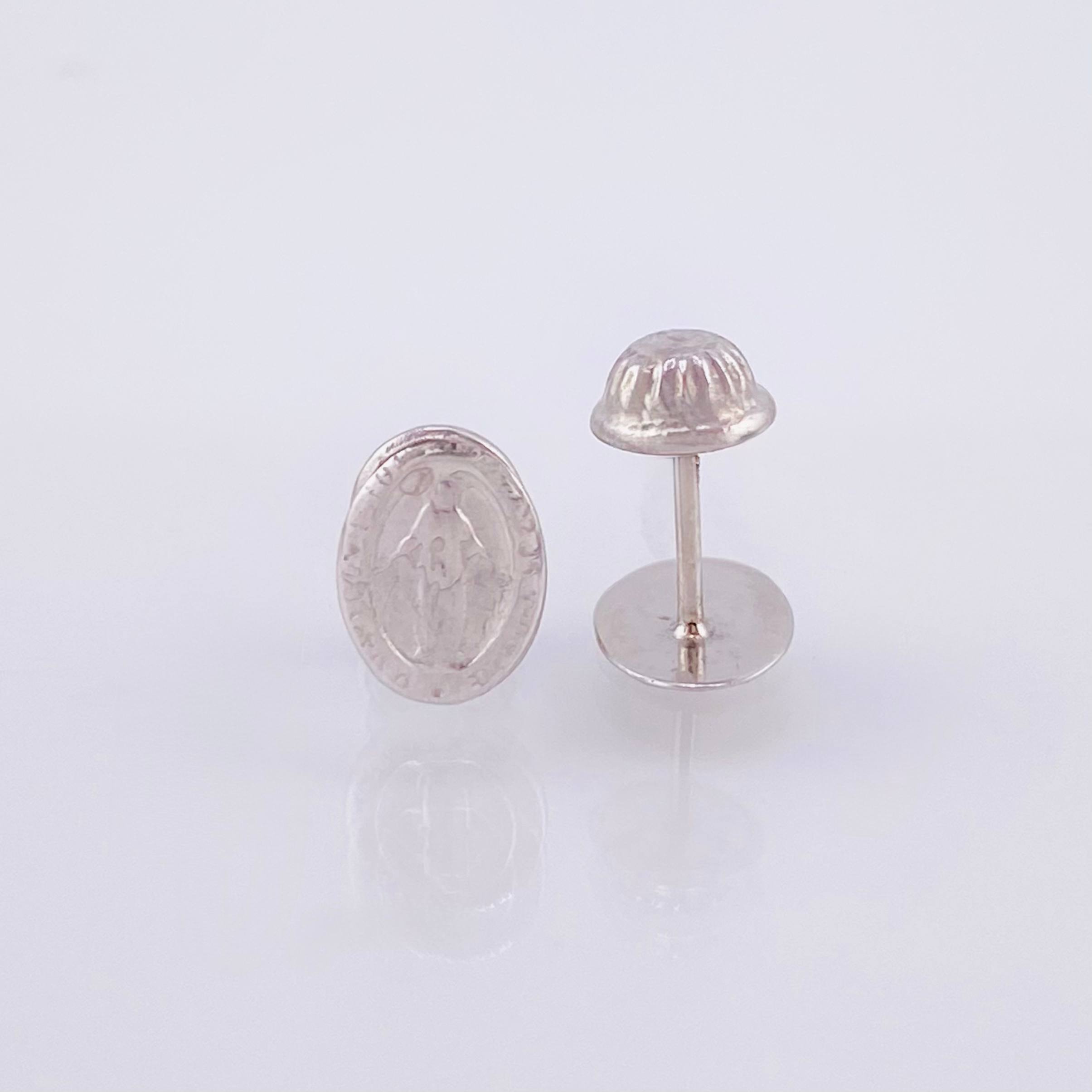 Topos Virgen Milagrosa 0.75gr / 8.15mm Oro Amarillo 18K