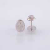 Topos Virgen Milagrasa 0.7gr / 8.209mm Oro Blanco 18K