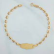Pulso Bebé GC Placa Nube 2.1gr / 18.2cm / 3mm Oro Amarillo 18K &