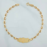 Pulso Bebé GC Placa Nube 2.1gr / 18.2cm / 3mm Oro Amarillo 18K &