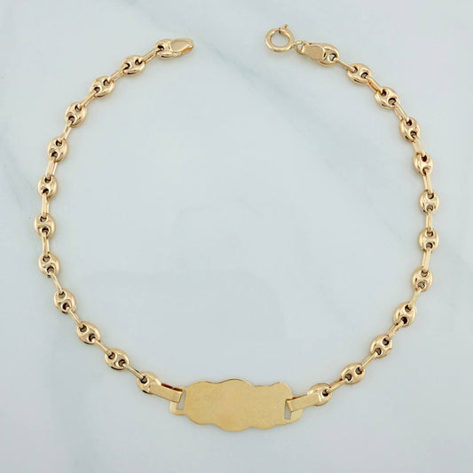 Pulso Bebé GC Placa Nube 2.1gr / 18cm / 3mm Oro Amarillo 18K %