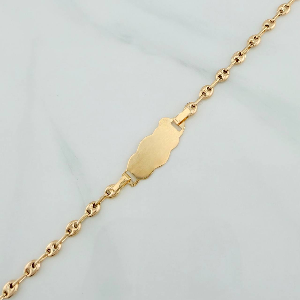 Pulso Bebé GC Placa Nube 2.1gr / 18.2cm / 3mm Oro Amarillo 18K &