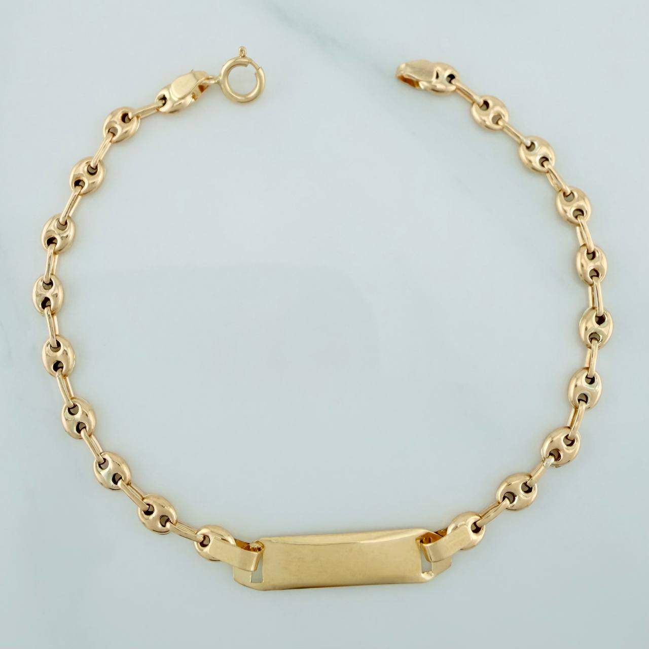 Pulso Bebé GC Placa Octagonal 1.95gr / 16.7cm / 3.2mm Oro Amarillo 18K &