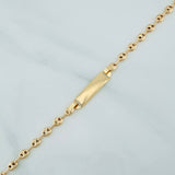 Pulso Bebé GC Placa Octagonal 2gr / 17cm / 3mm Oro Amarillo 18K %