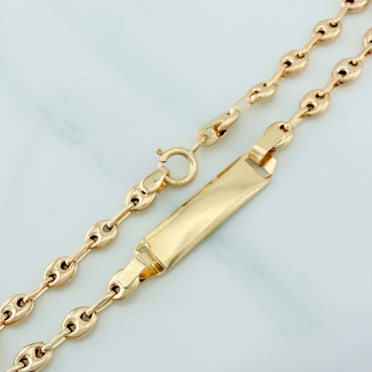 Pulso Bebé GC Placa Octagonal 2gr / 17cm / 3mm Oro Amarillo 18K %