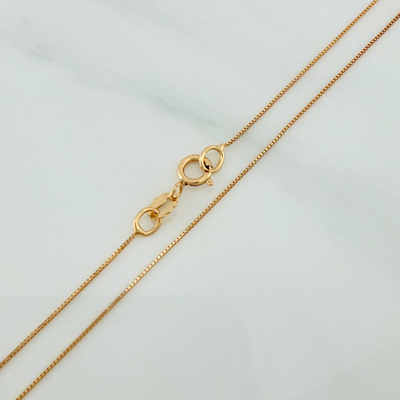 Set Cadena y Dije Veneciana+Virgen Guadalupe 1.3gr / 45cm / 0.36mm Oro Amarillo 18K (Oferta) $
