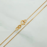 Set Cadena y Dije Veneciana+Mariposa 1.4gr / 45cm / 0.3mm Oro Amarillo 18K (Oferta) $