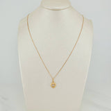 Set Cadena y Dije Veneciana+Silueta Corazón 1.25gr / 45cm / 0.35mm Oro Amarillo 18K (Oferta) $