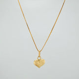 Set Cadena y Dije Veneciana+ Corazón 1.15gr / 45cm / 0.3mm Oro Amarillo 18K (Oferta) $