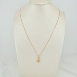 Set Cadena y Dije Veneciana+Mariposa 1.4gr / 45cm / 0.3mm Oro Amarillo 18K (Oferta) $