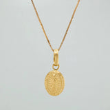 Set Cadena y Dije Veneciana+Virgen Guadalupe 1.3gr / 45cm / 0.3mm Oro Amarillo 18K (Oferta) $