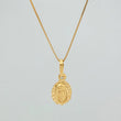 Set Cadena y Dije Veneciana+Virgen Guadalupe 1.5gr / 45cm / 0.3mm Oro Amarillo 18K (Oferta) $