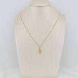 Set Cadena y Dije Veneciana+Virgen Milagrosa 1.5gr / 45cm / 0.33mm Oro Amarillo 18K (Oferta) $