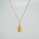 Set Cadena y Dije Veneciana+Virgen Guadalupe 1.3gr / 45cm / 0.36mm Oro Amarillo 18K (Oferta) $