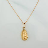 Set Cadena y Dije Veneciana+Virgen Guadalupe 1.3gr / 45cm / 0.36mm Oro Amarillo 18K (Oferta) $