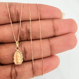 Set Cadena y Dije Veneciana+Virgen Guadalupe 1.3gr / 45cm / 0.36mm Oro Amarillo 18K (Oferta) $