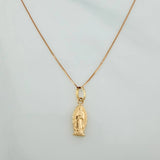 Set Cadena y Dije Veneciana+Virgen Guadalupe 1.3gr / 45cm / 0.4mm Oro Amarillo 18K (Oferta) $