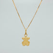 Set Cadena y Dije Veneciana+Oso Ts 1.25gr / 45cm / 0.25mm Oro Amarillo 18K (Oferta) $