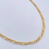 Cadena Figaro 15.25gr / 69.3cm / 5.2mm Texturizada Oro Amarillo +0 18K &