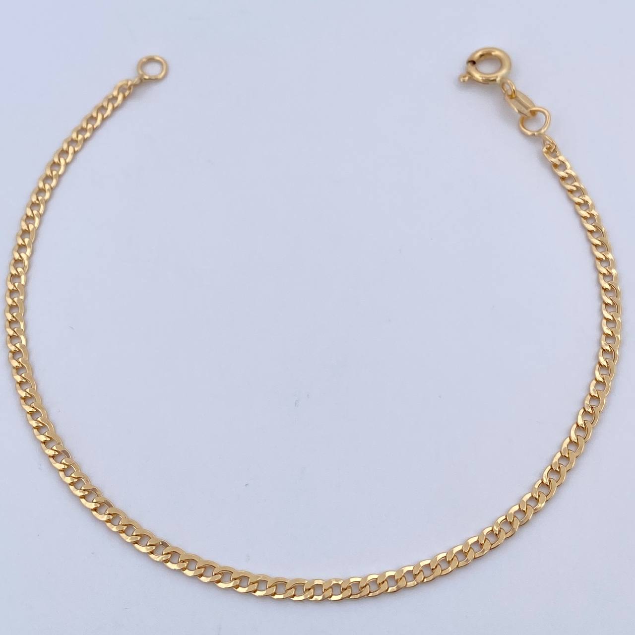 Pulso Cubano 1.95gr / 19cm / 2.8mm Oro Amarillo +1 18K $