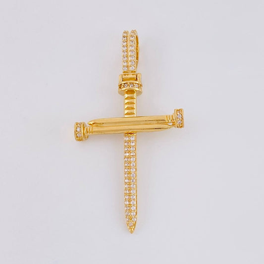 Dije Cruz Clavo 4.1 g / 4.6 cm Oro Amarillo 18K