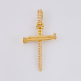 Dije Cruz Clavo 4.1 g / 4.6 cm Oro Amarillo 18K