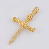 Dije Cruz Clavo 4.1 g / 4.6 cm Oro Amarillo 18K