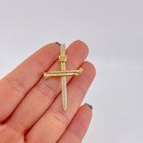 Dije Cruz Clavo 4.1 g / 4.6 cm Oro Amarillo 18K