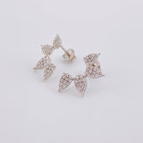 Candongas Amelia Pave Diamantes 6.55qts 2.95g / 1.9cm Oro Blanco 18K