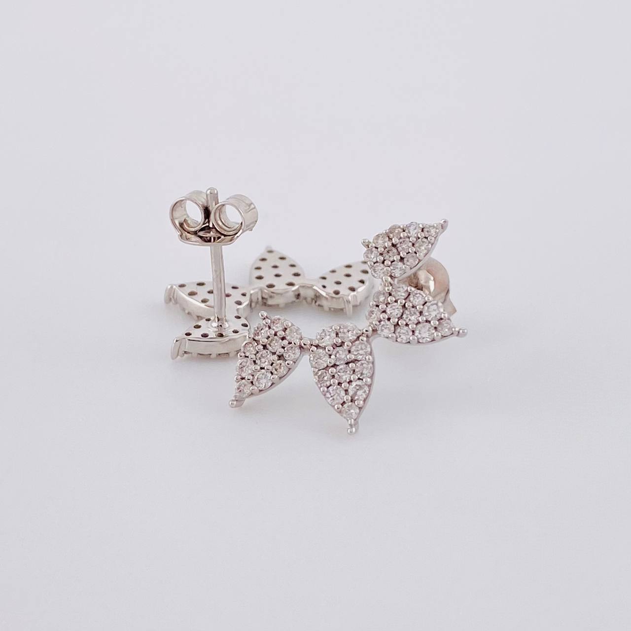 Candongas Amelia Pave Diamantes 6.55qts 2.95g / 1.9cm Oro Blanco 18K
