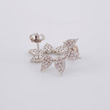 Candongas Amelia Pave Diamantes 6.55qts 2.95g / 1.9cm Oro Blanco 18K