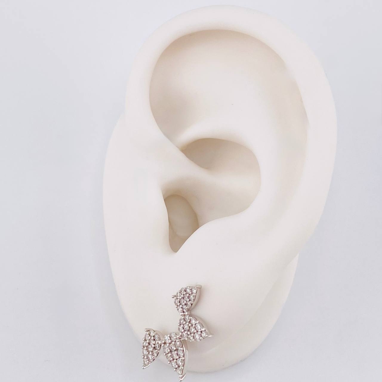 Candongas Amelia Pave Diamantes 6.55qts 2.95g / 1.9cm Oro Blanco 18K