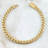 Pulso Cubano 13.95gr / 23cm / Nac.Esp. Oro 18K