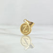 Dije Letra Z 0.6gr / 2cm / Circulo Bordeado Oro Amarillo 18K ©