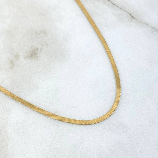 Cadena Espejo 3.95gr / 40cm / +3 Oro 18K