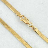 Cadena Espejo 5.6gr / 40cm / +3 Oro 18K