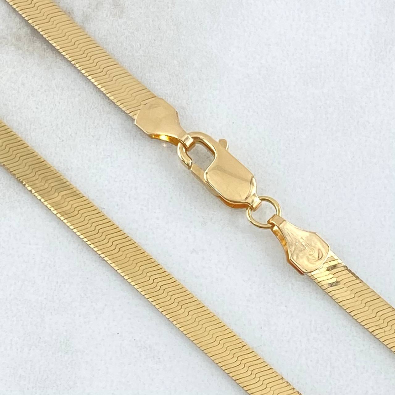 Cadena Espejo 7.6gr / 40cm / +3 Oro 18K