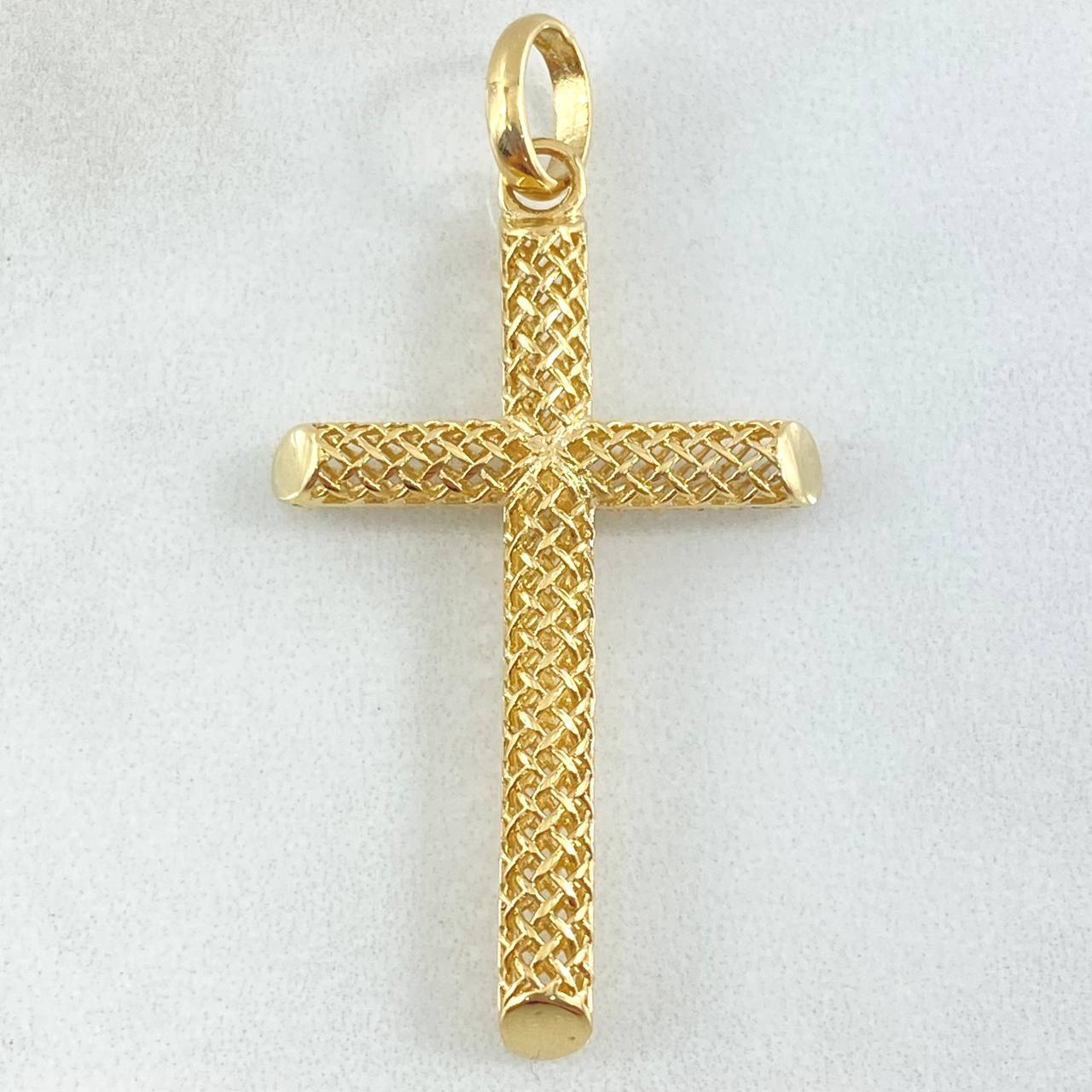Dije Cruz Malla 3.55gr / 5cm / Oro 18K