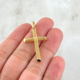 Dije Cruz Malla 1.7gr / 4cm / Oro 18K
