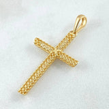 Dije Cruz Malla 1.7gr / 4cm / Oro 18K