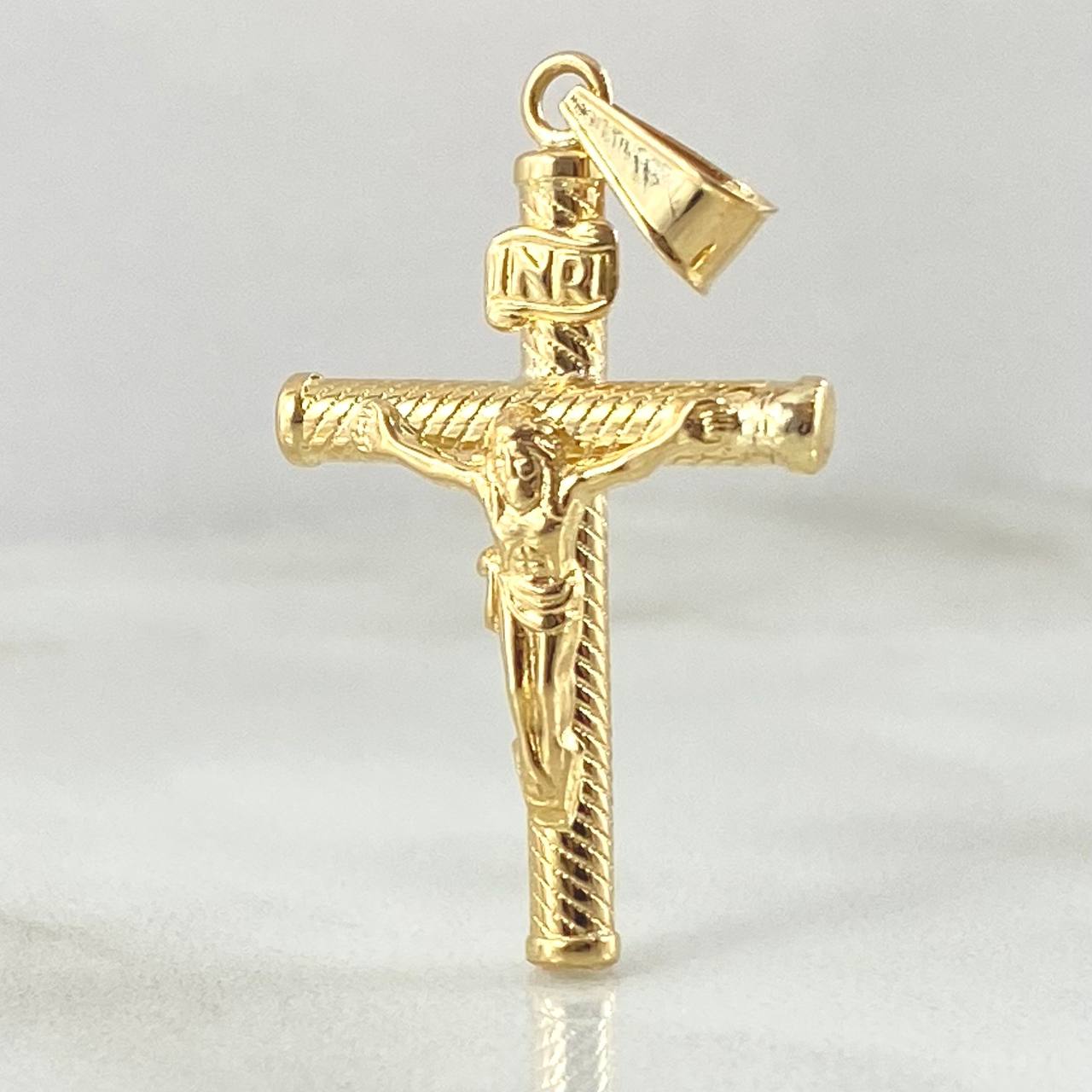 Dije Cruz Cristo 1.25gr / 3.5cm / Oro 18K