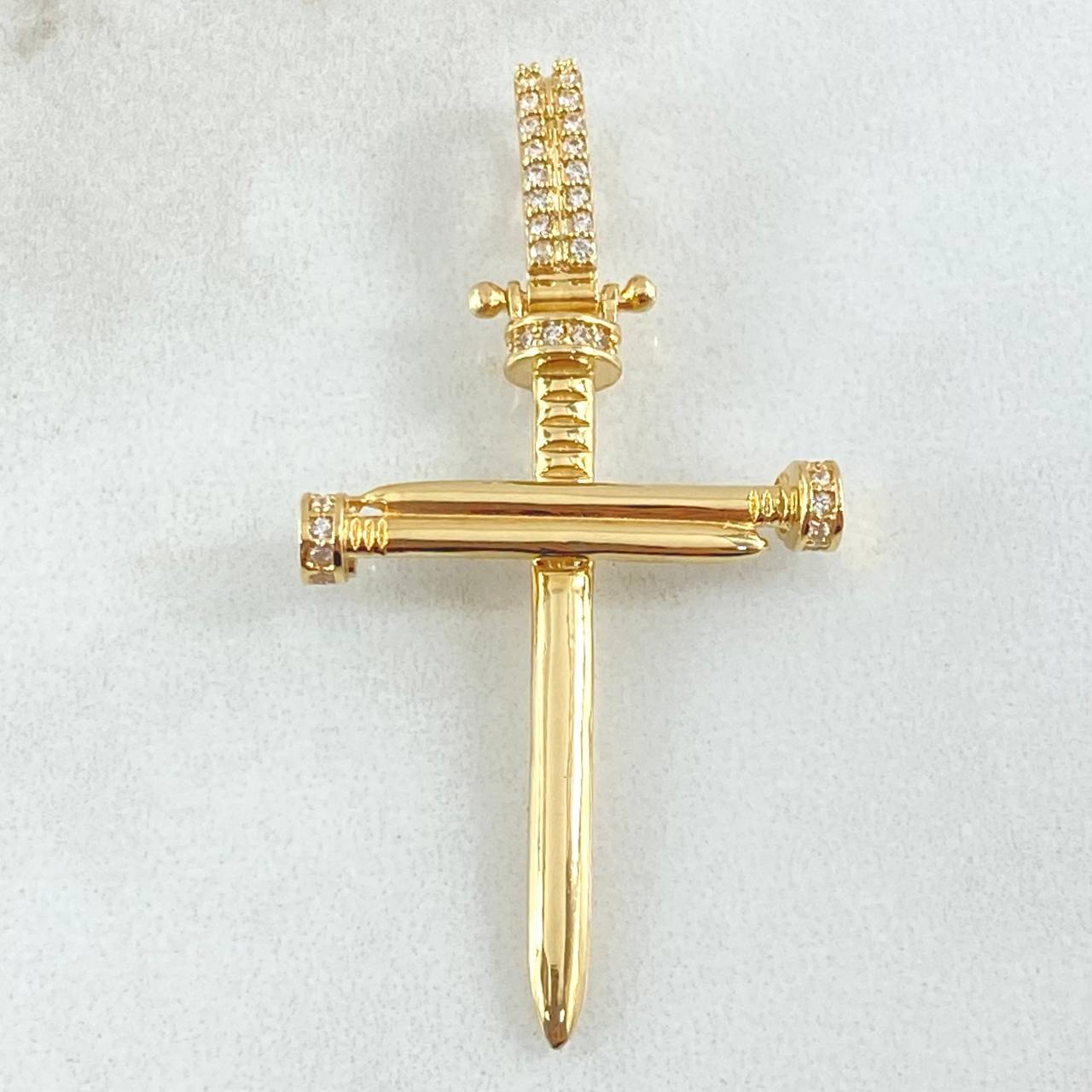 Dije Cruz Clavo 4.2gr / 4.7cm / Oro 18K
