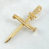 Dije Cruz Clavo 4.2gr / 4.7cm / Oro 18K